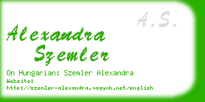 alexandra szemler business card
